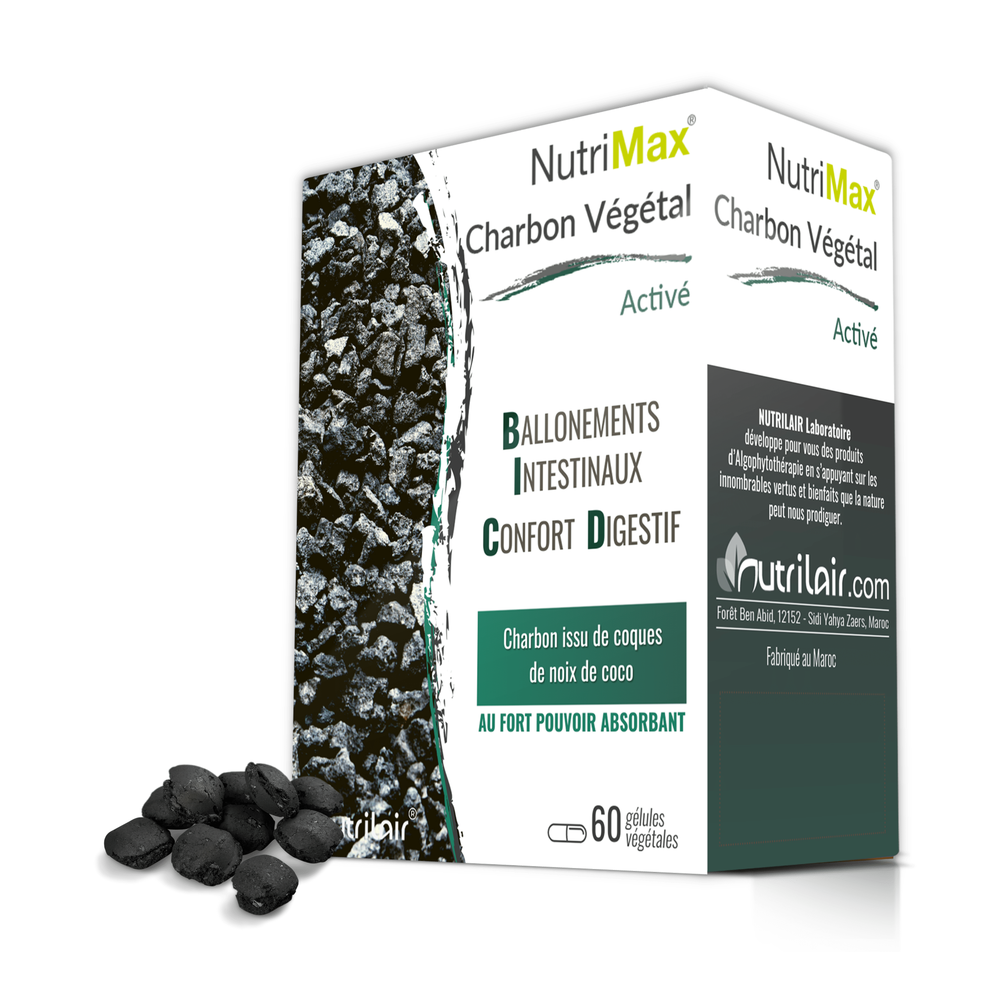 NUTRIMAX Charbon végétal activé